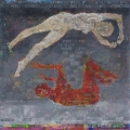 <h5>Vitarka </h5><p>Acrylic and collage on canvas. 36" X 36". </p>