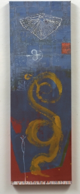 <h5>Snake Goddess</h5><p>Collection of Sarah and Ken Goldblatt, New York. 52" X 36" Acrylic on canvas. </p>